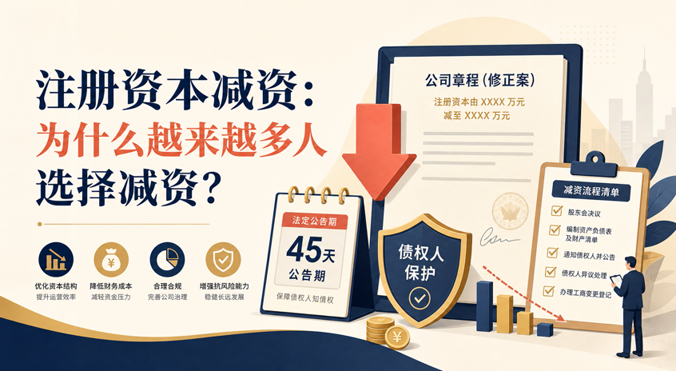 注册资本减资：为什么越来越多人选择减资？