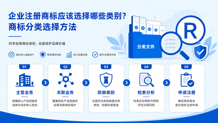 企业注册商标应该选择哪些类别？商标分类选择方法